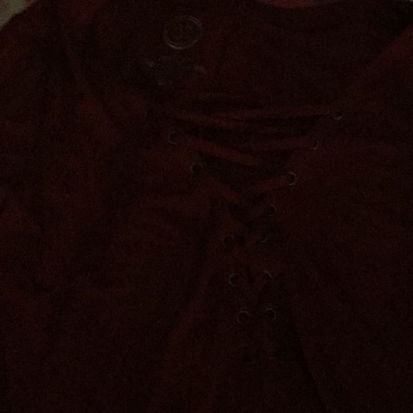 Dark red blouse shirt. - Picture 2 of 2